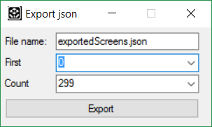 экспорт экранов